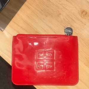 Givenchy Red Leather Pouch